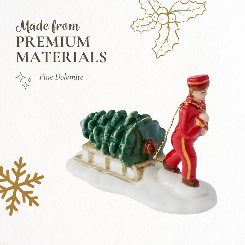 Spode Christmas Tree Village Bell Hop - 3.5" L