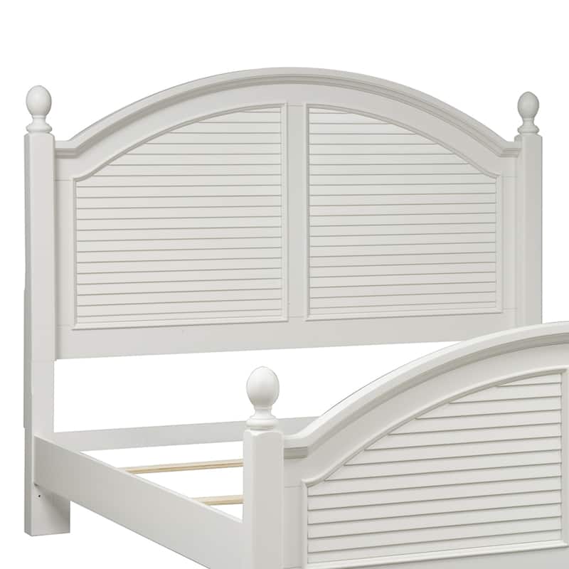 Summer House I Oyster White Queen Poster Headboard