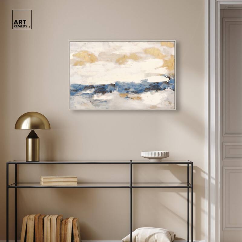 Mountain Mist Canvas Digital Abstract Art by Art Remedy