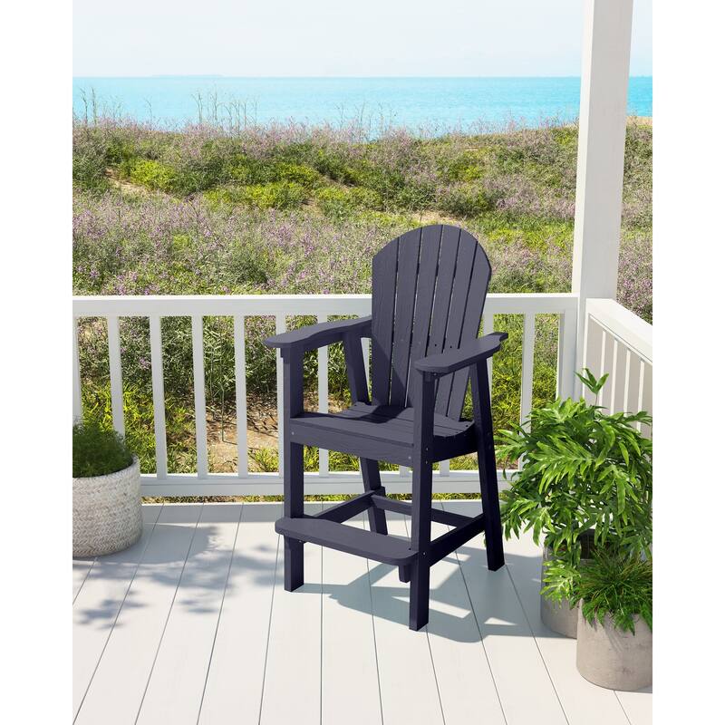 Lesly Single Barstools can Be Used Outdoors in Navy - 28.34"D×31.00"W×47.24"H