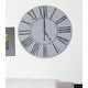 preview thumbnail 7 of 8, Oversized Gray Farmhouse Wall Clock