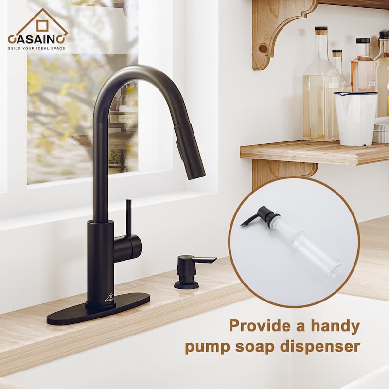 Nano Brushed Stainless Steel Undermount Workstation Kitchen Sink with Touchless Pull-Down Kitchen Faucet and Accessories