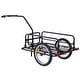 preview thumbnail 2 of 7, Aosom Folding Bike Cargo Trailer Cart with Seat Post Hitch