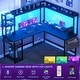 preview thumbnail 7 of 37, L Shaped Desk with Full Hutch and Power Hub, Corner Desk Computer Desk Office Writing Desk