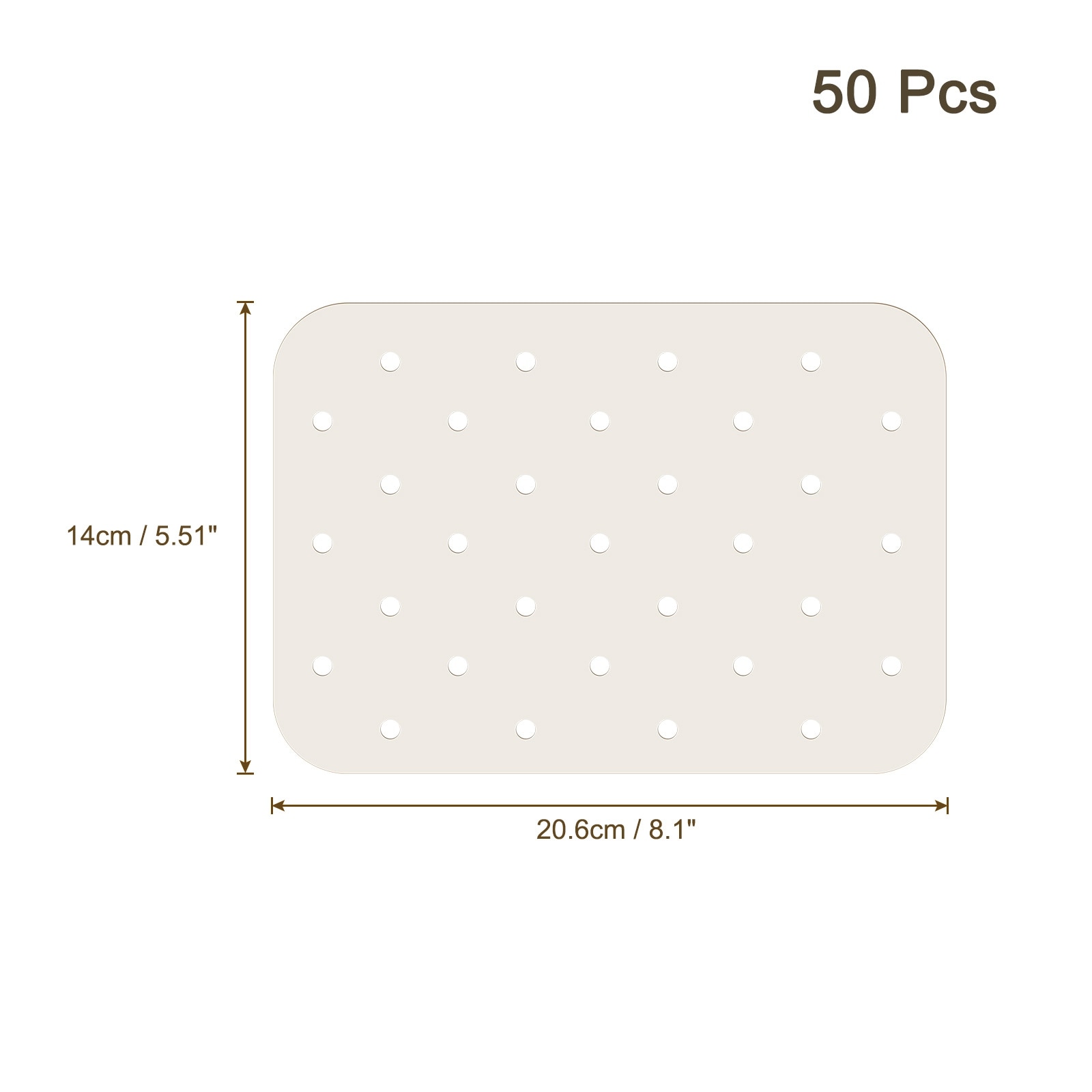 Air Fryer Parchment Paper Liners, 50pcs Non Stick Baking Paper