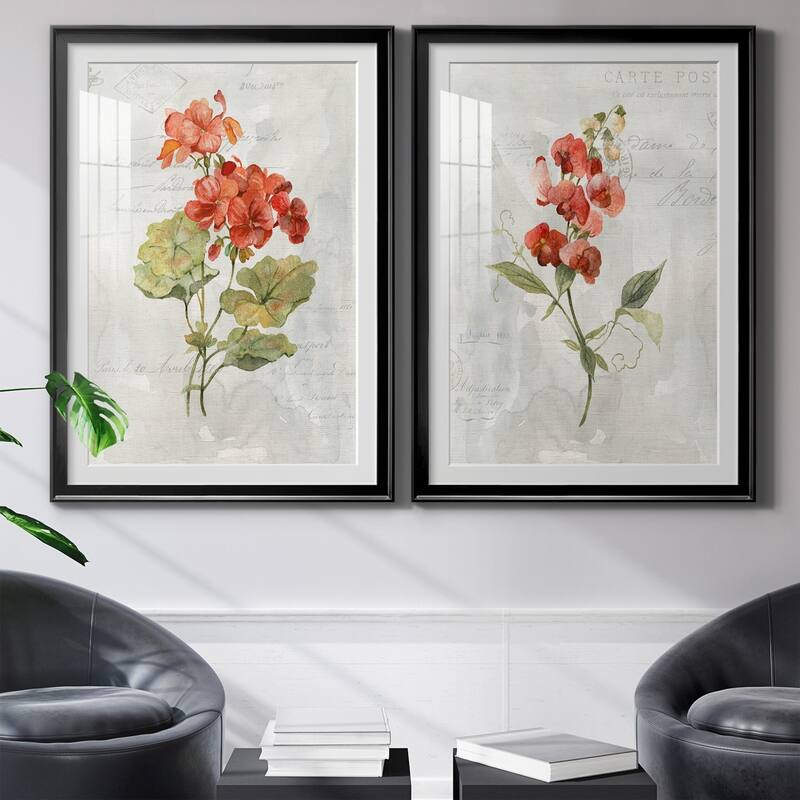 Linen Geranium Premium Framed Print - Ready to Hang
