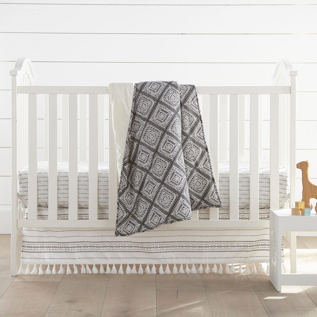 Nest & Nod Riley 3-Piece Nursery Crib Bedding Set - Levtex Baby