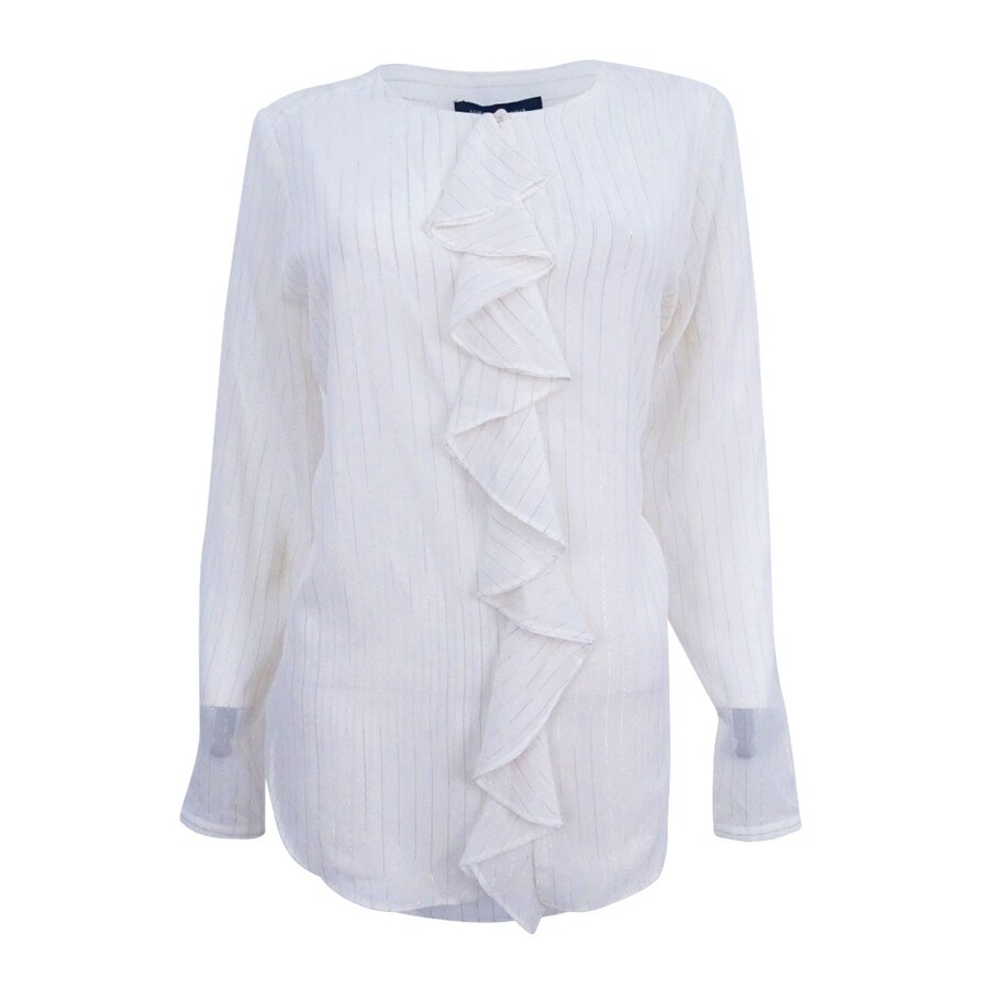 tommy hilfiger ruffle blouse
