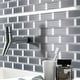 preview thumbnail 5 of 5, TileGen. Inner Reflections Mirror Look 3" x 6" Beveled Glass Mosaic Tile in Grey Wall Tile (10 sheets/9.6sqft.)