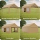 preview thumbnail 12 of 42, Heavy Duty Carport with Roll-Up Sidewall and Ventilated Windows with Removable Sidewalls