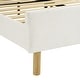 preview thumbnail 10 of 29, Upholstered Platform Bed Frame, Soft Headboard, Wood Support, Grey or White