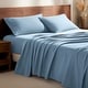 preview thumbnail 60 of 99, Bare Home Cotton Flannel Sheet Set - Velvety Soft Heavyweight Full - Light Blue