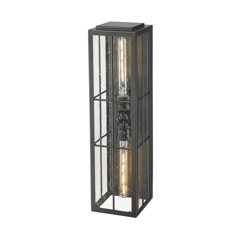 Millennium Lighting Jaxson 1 Light Outdoor Wall Sconce in Powder Coat Black