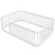 preview thumbnail 24 of 26, Enchanting Wood Twin Size Floor Bed Frame with Protective Fence by Harper & Bright Designs