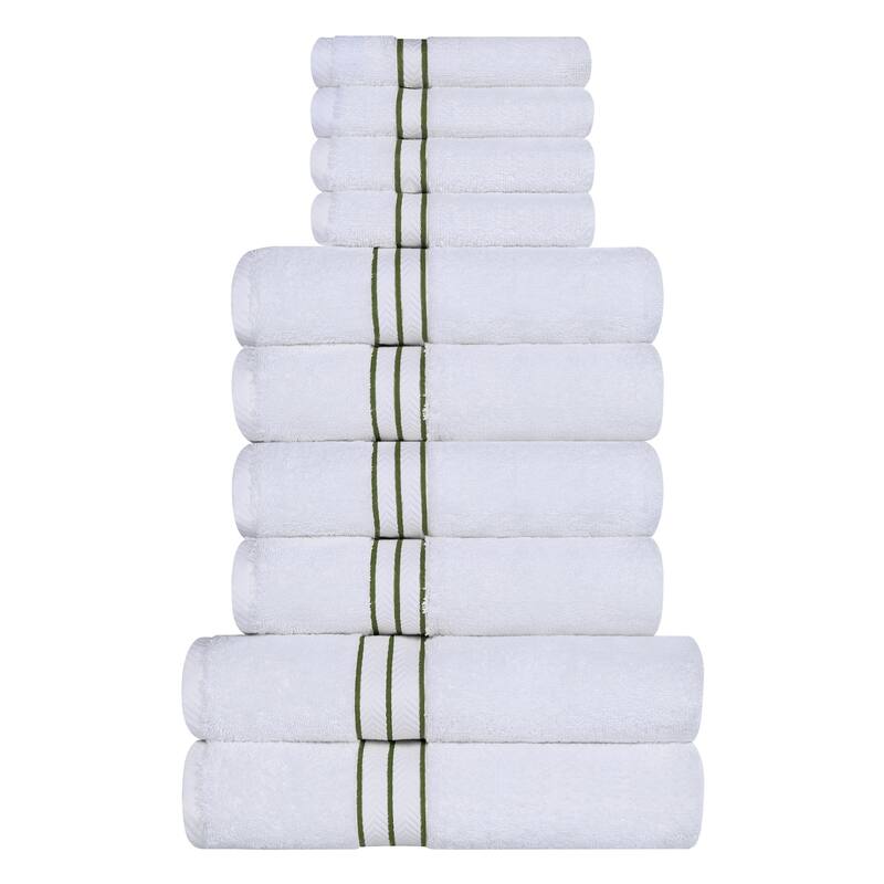 Turkish Cotton 10 Piece Absorbent Heavyweight Towel Set by Superior