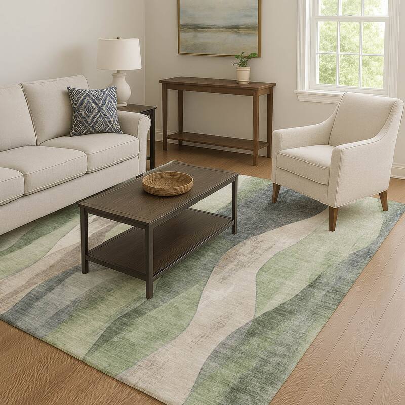 Premium Washable Super Soft Modern Stripe Mayfield Rug