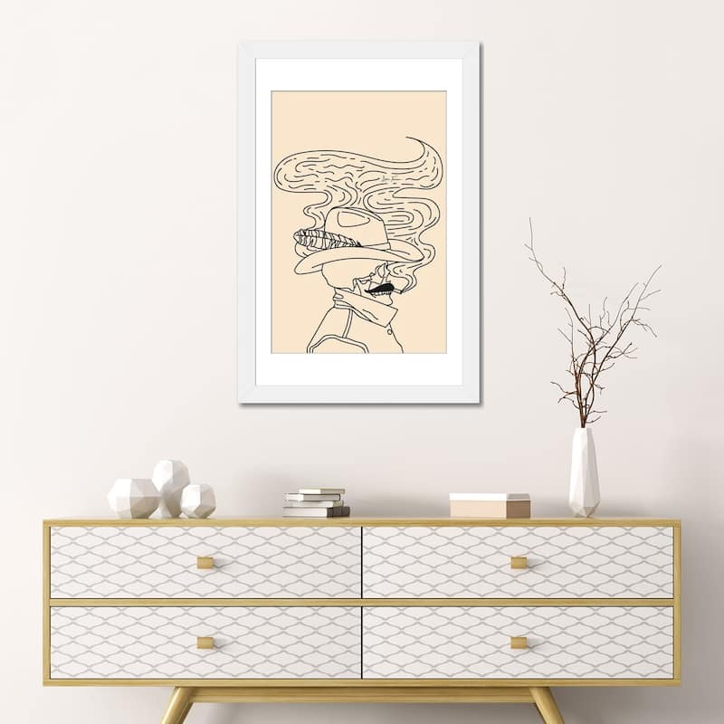iCanvas "Love or Die Tryin' Cowhand in Cream" by Allie Falcon