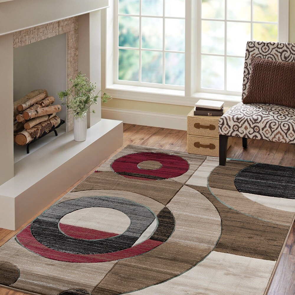 Mda Rugsorelsi Beige Brown Red Polyester Area Rug 8 X 10 Dailymail