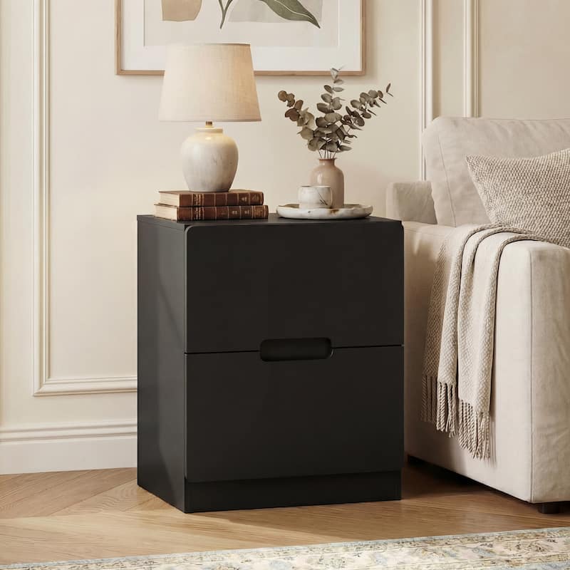 Handless Nightstand with 2 Drawers