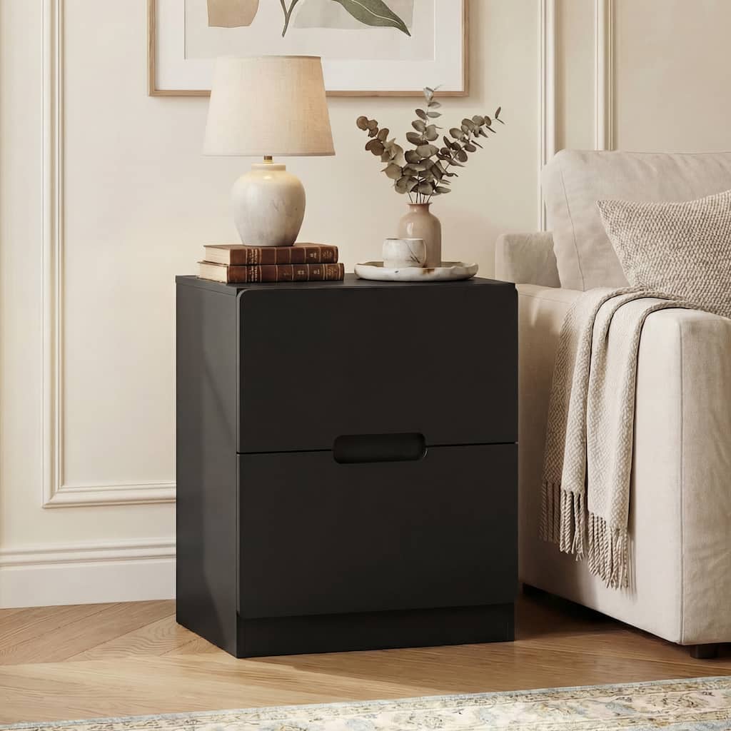 Handless Nightstand with 2 Drawers