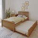 preview thumbnail 45 of 58, Max and Lily Twin Size Bed with Trundle Pecan
