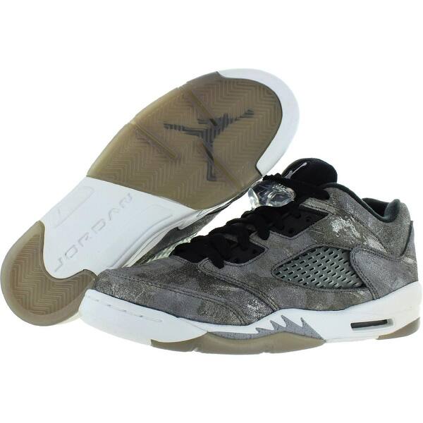 Shop Jordan Boys 5 Retro Premium Low Gg Basketball Shoes Leather