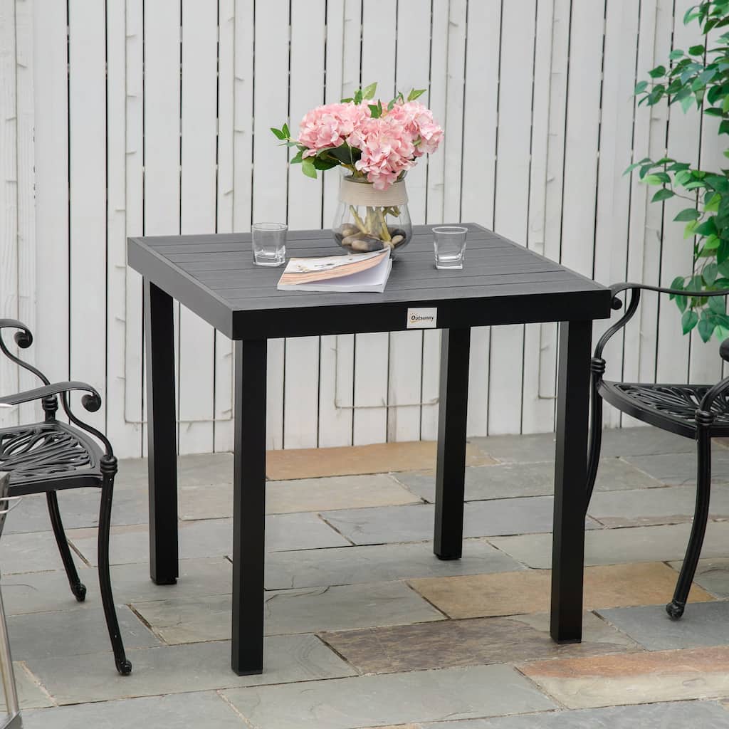 Outsunny Outdoor Dining Table for 4 Person,without chairs