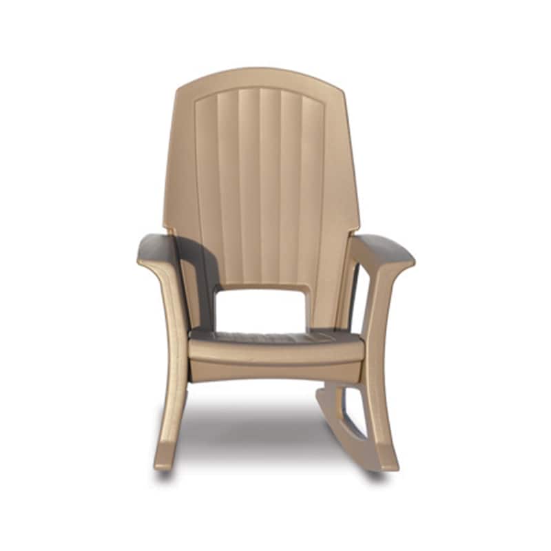 Semco Plastics Rockaway Heavy Duty All-Weather Outdoor Rocking Chair, Green - 26