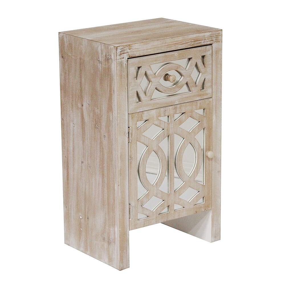 Shop 1 Drawer 1 Door Accent Cabinet W Carved Trellis Front And