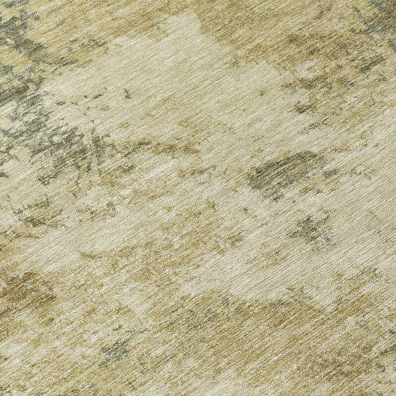 Machine Washable Indoor/ Outdoor Casual Contemporary Chantille Rug