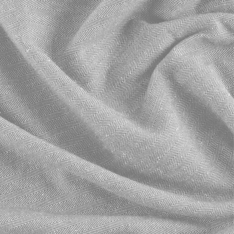Chevron Recycled Cotton Rod Pocket W Back Tab Panel