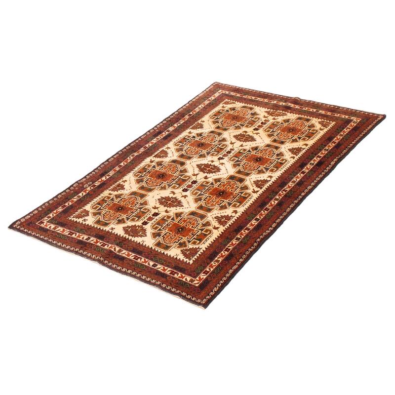 Teimani Ivory Rug 3'9" x 6'0" - 3'9 x 6'0