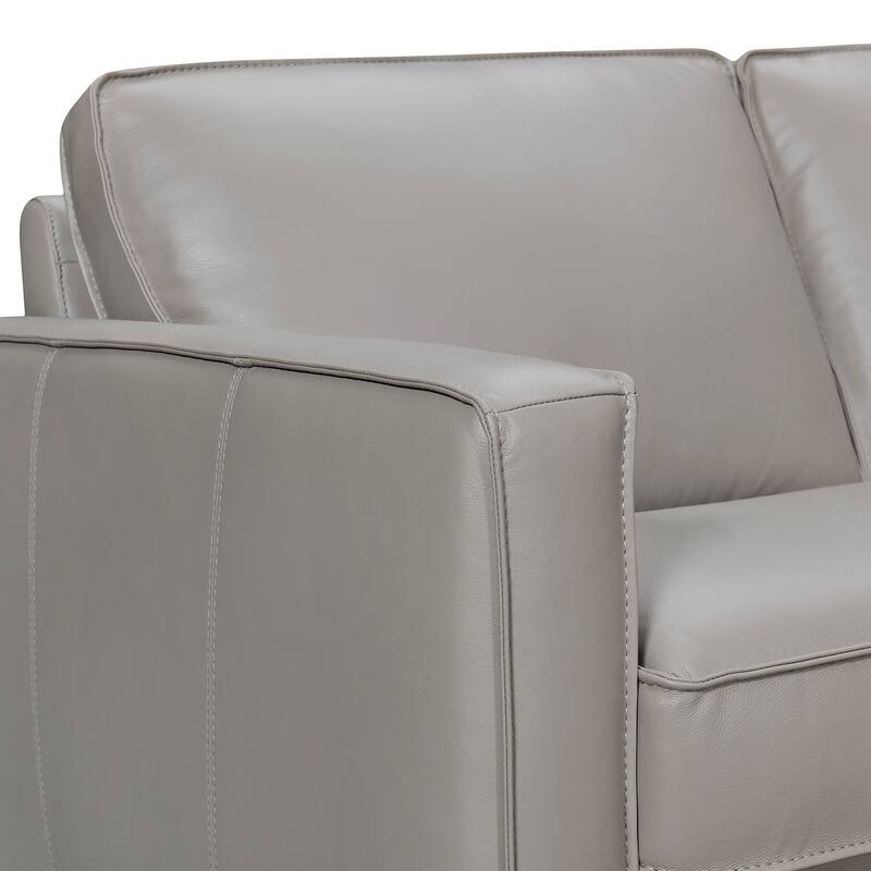 Summit Leather 3 Piece L-Shape Sectional Sofa by Armen Living