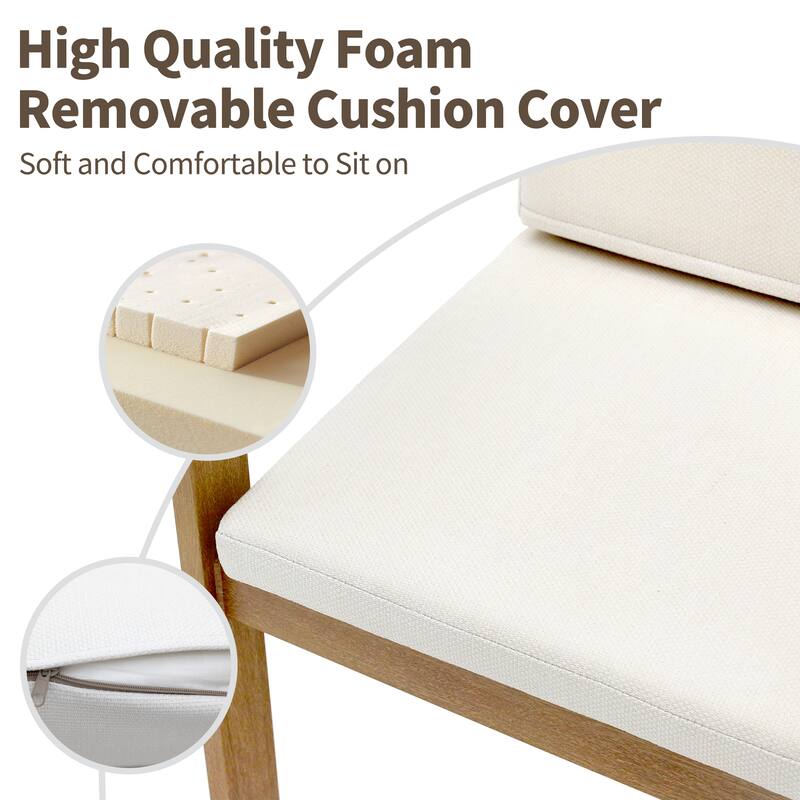 Dining Chair with Cushioned Seat and Armrests