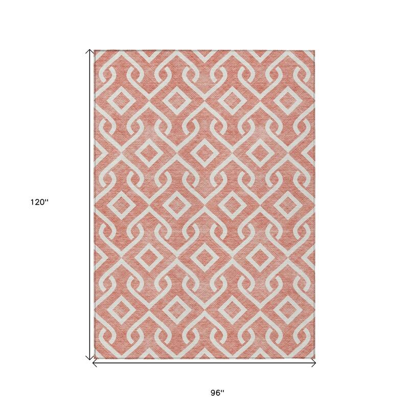 HomeRoots Geometric Transitional Rectangle Outdoor Rug