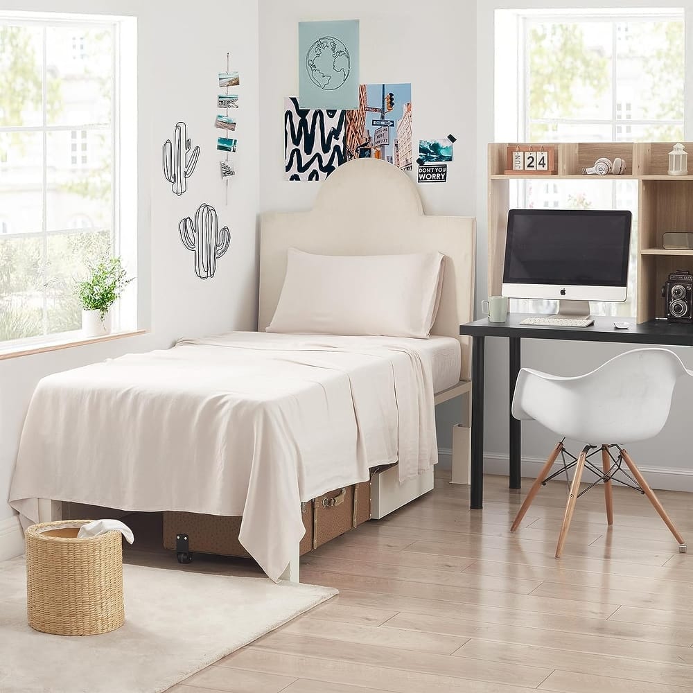 Dark Sky Reserve® - Bamboo Linen Sheet Set - Portugal Made - Creamy Beige