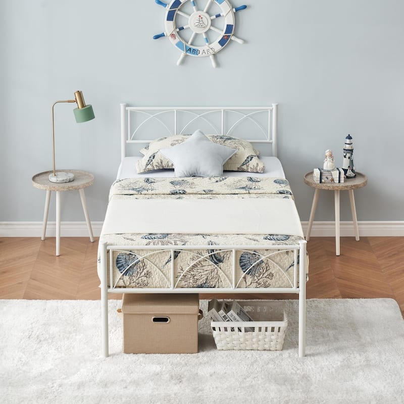 Bed Frame with Headboard and Footboard