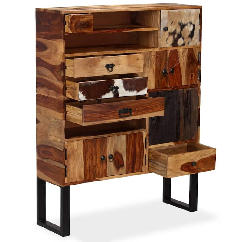 vidaXL Sideboard Solid Sheesham Wood 39.4"x11.8"x51.2"