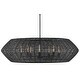 preview thumbnail 1 of 8, Hinkley Lighting 40386 Luca 8 Light 60" Wide Lisa McDennon Drum Black