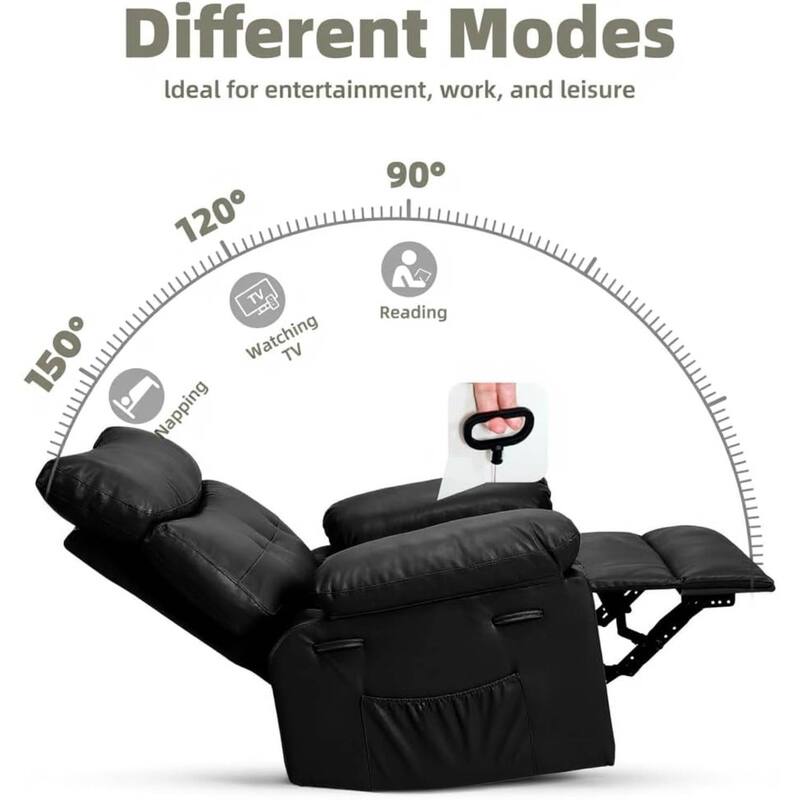Extra Wide Manual Recliner Sofa Lazy Chair for Living Room, Bedroom