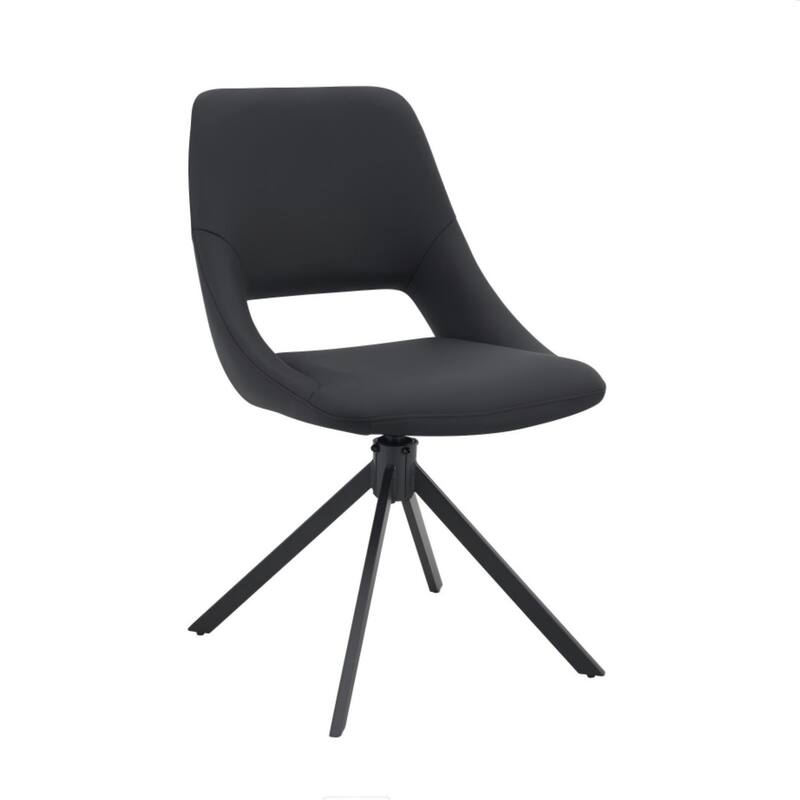 Comfortable Swivel Dining Room Chair - Black