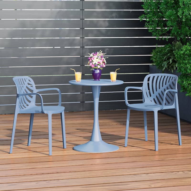 Frond and Form Outdoor Stacking Dining Armchair (Set of 2)
