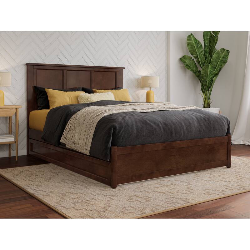 Felicity Platform Bed with Panel Footboard and Twin Trundle