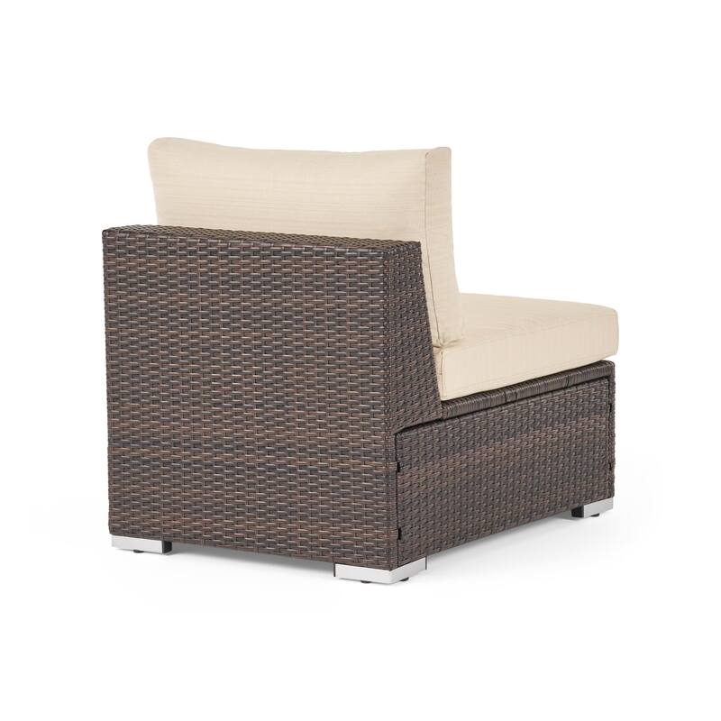 Santa Rosa Outdoor 7-piece Wicker Sectional Sofa Set with Cushions by Christopher Knight Home