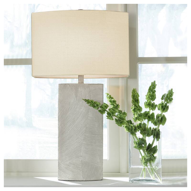Bradard Ivory/Brown Table Lamp - 30.5 in