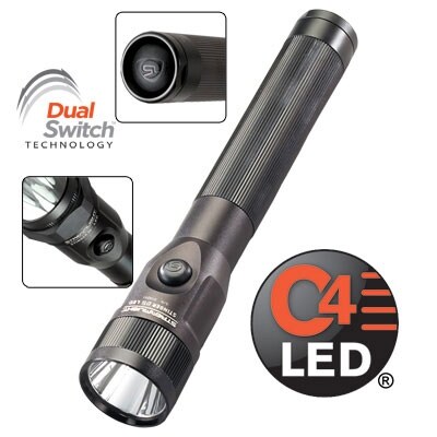 Streamlight Stinger DS 75813 C4 LED Flashlight with AC/DC Steady Charge, Black