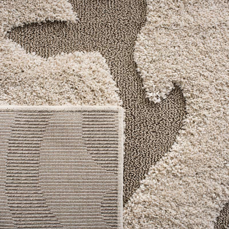 SAFAVIEH Florida Shag Valdemara Scroll Area 1.2-inch Thick Rug