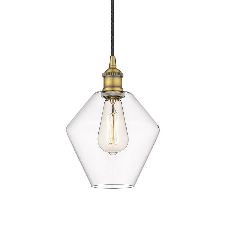 Innovations Lighting 616-1P-11-8 Cindyrella Pendant Cindyrella 8" Wide - Brushed Brass / Clear