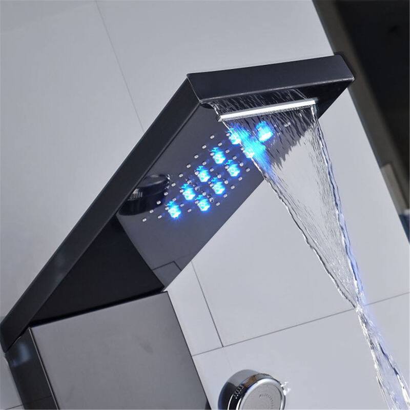 LED Shower Panel Tower System with Tub Spout