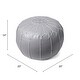 preview thumbnail 28 of 32, Brooklyn Rug Co Handmade Moroccan Leather Ottoman Pouf